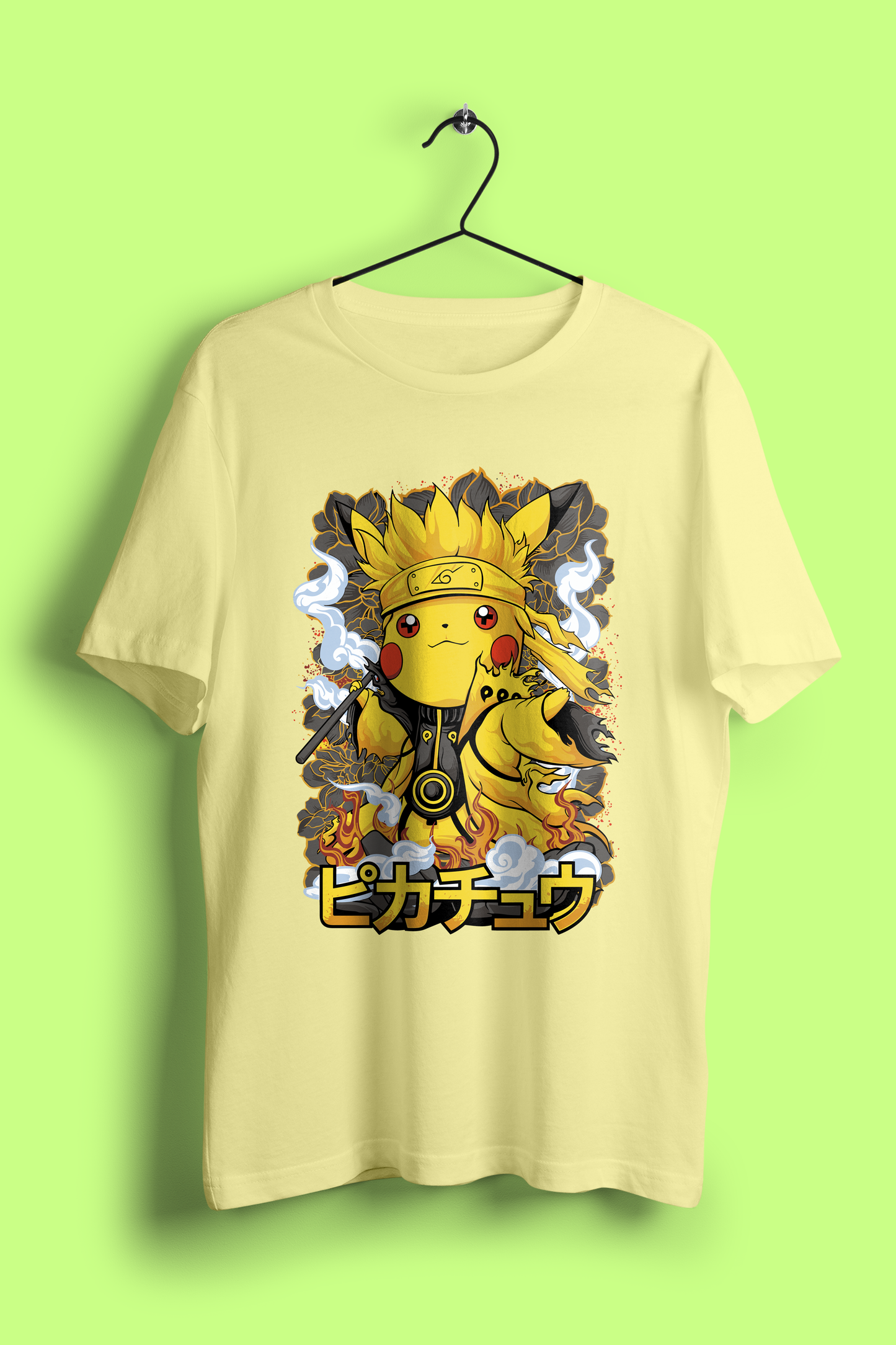 "Pikachu Ninja Mode" Oversized Anime T-Shirt