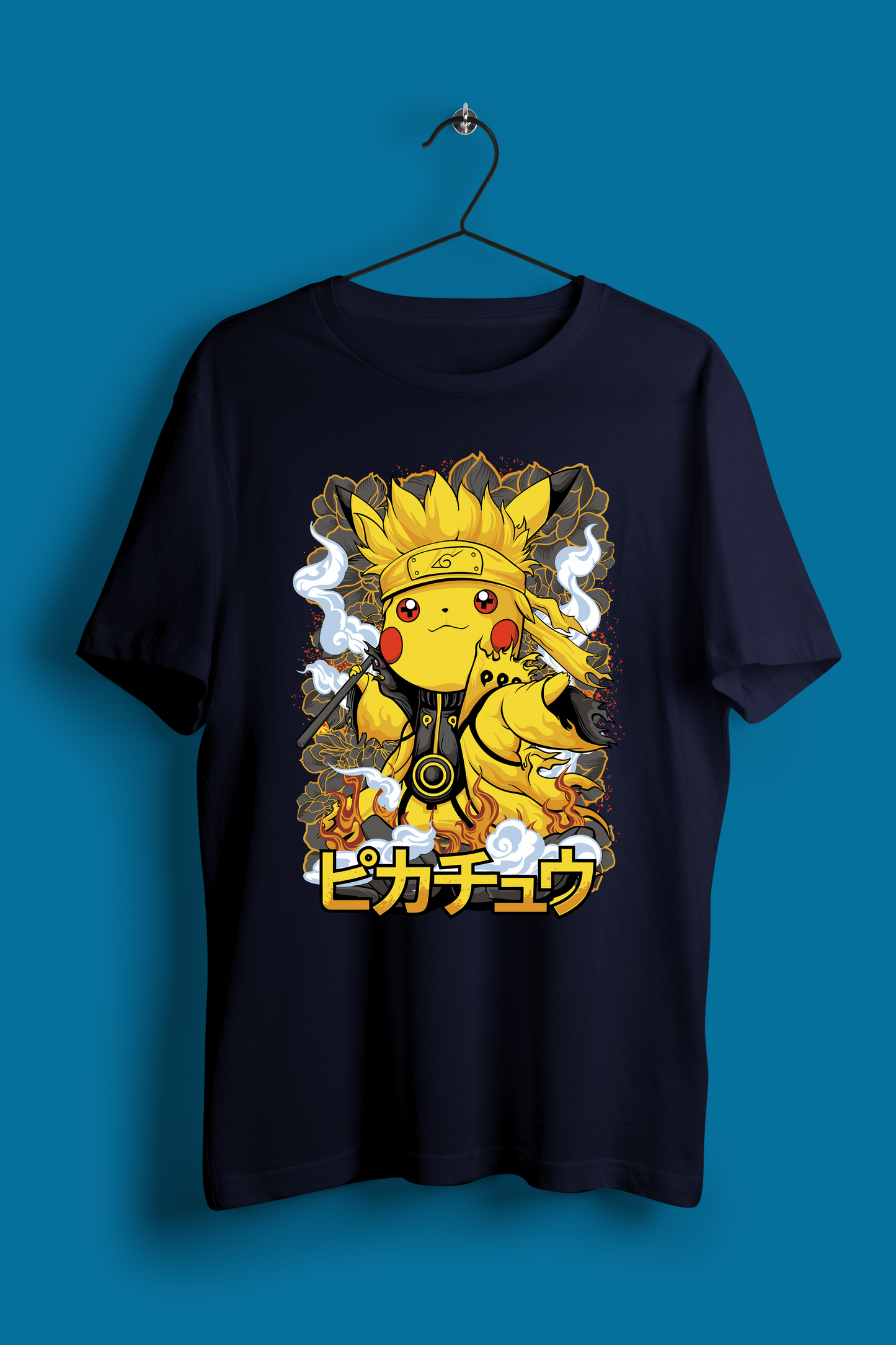 "Pikachu Ninja Mode" Oversized Anime T-Shirt