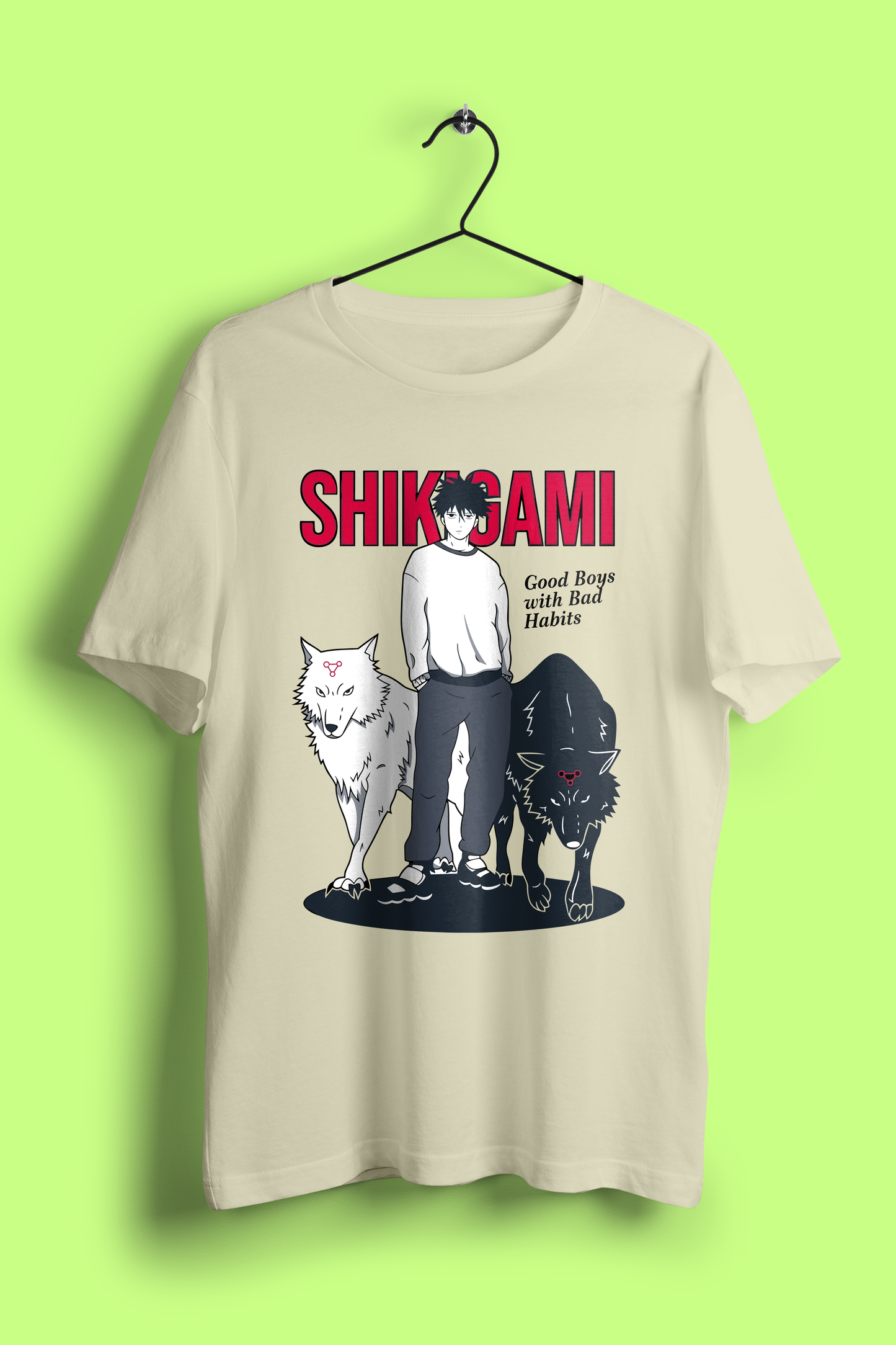 "Shikigami – Good Boys with Bad Habits" Oversized Anime T-Shirt