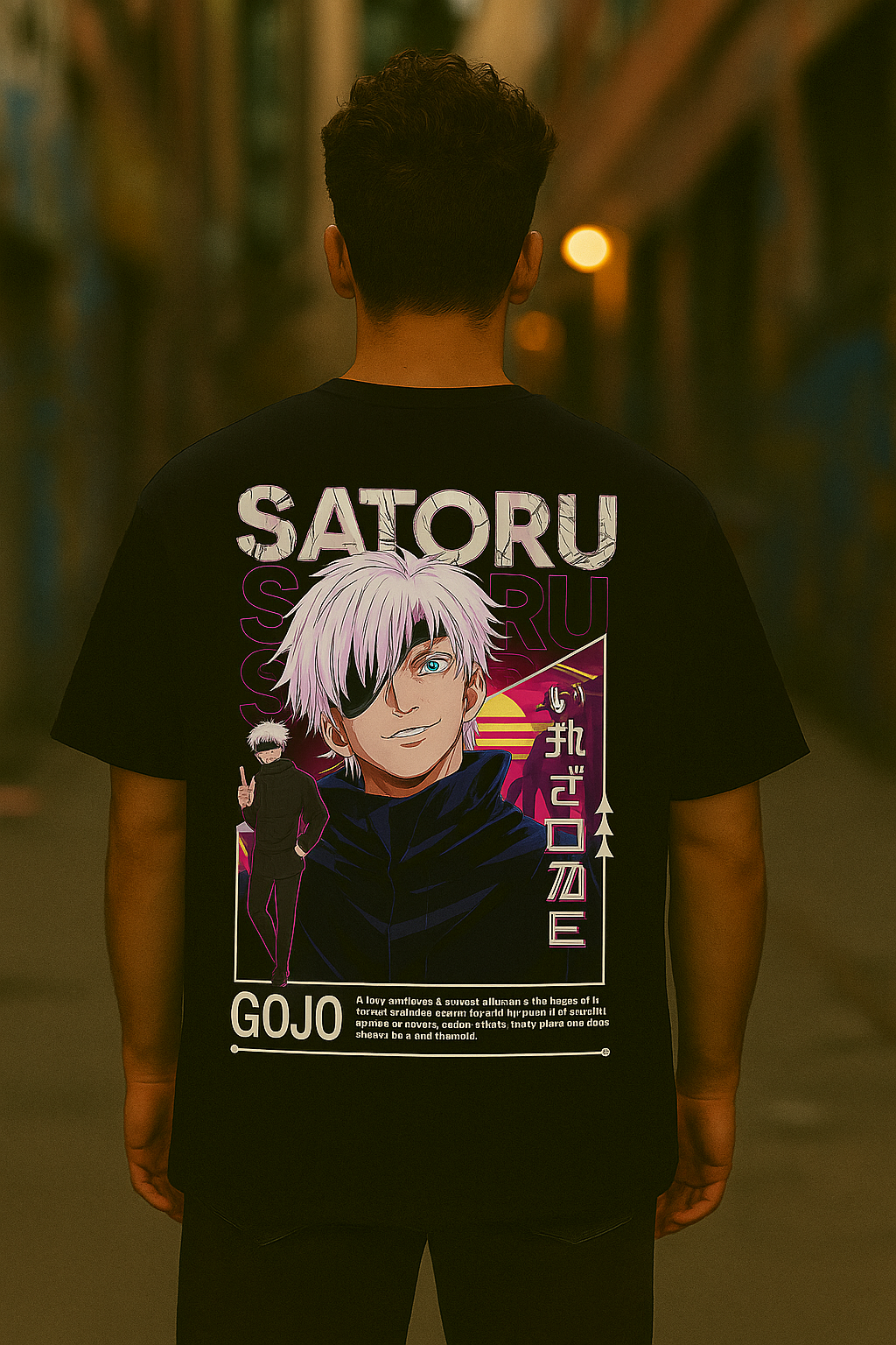 Oversized Anime Graphic T-Shirts