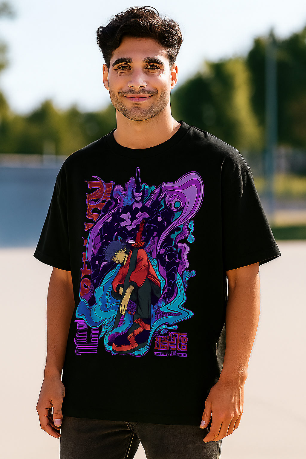 Shadow Monarch – Seong Jinwoo Oversized T-Shirt Solo Leveling Edition