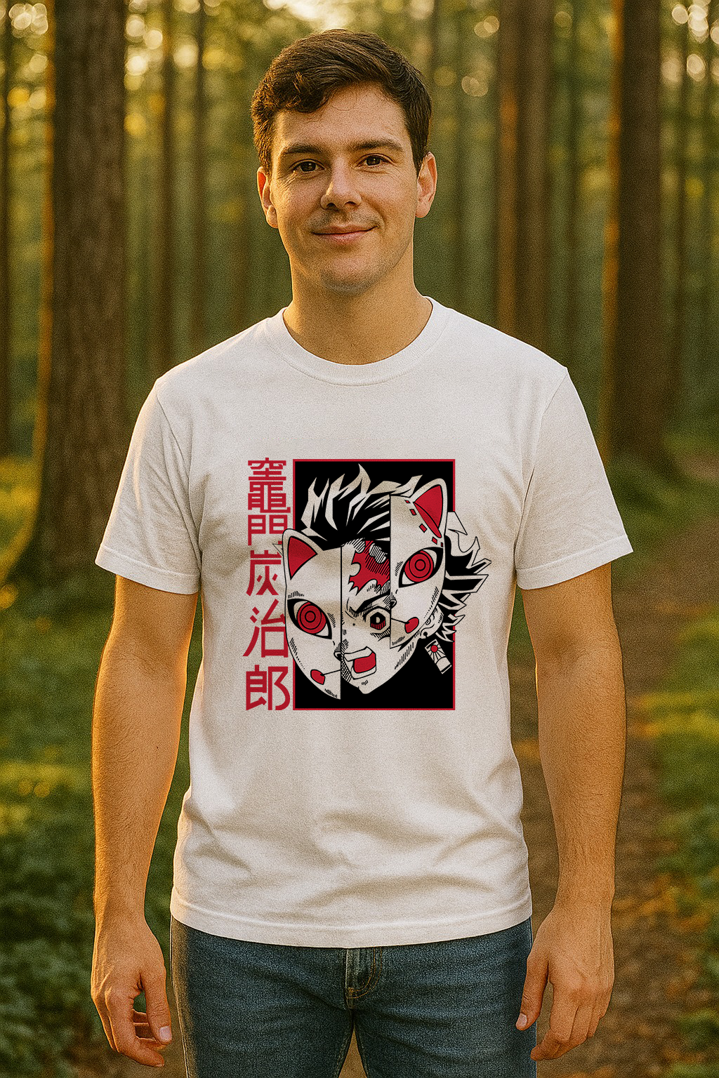 Demon Slayer : Tanjiro Kammado Masked T-Shirt