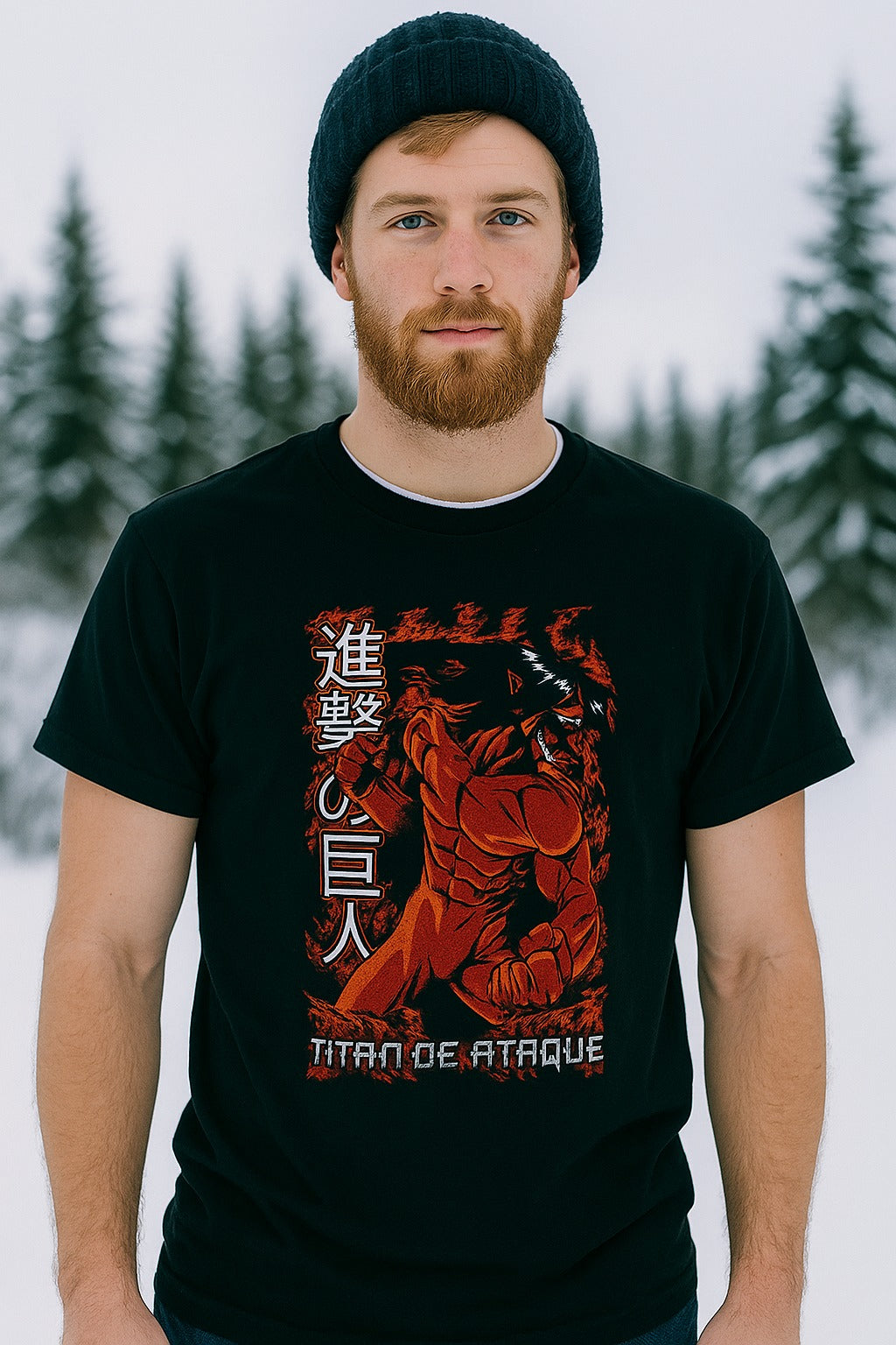 Attack Titan – Inferno Form Tee Anime T-Shirt