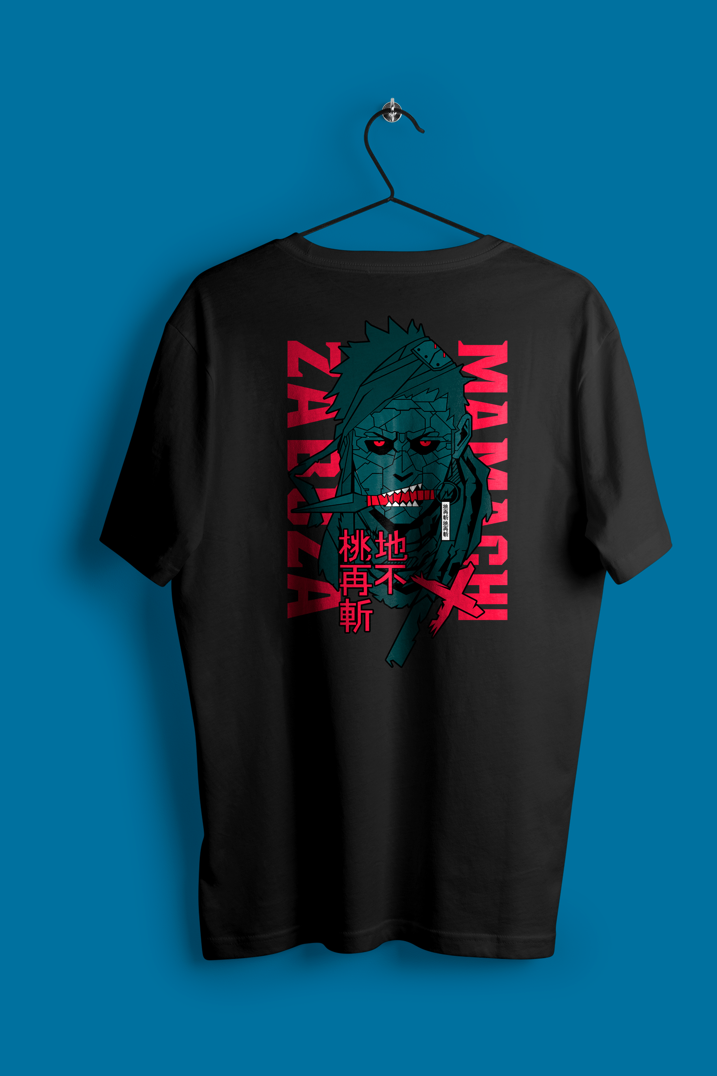 Oversized Terry T-Shirt – Zabuza Momochi | Naruto Retro Streetwear