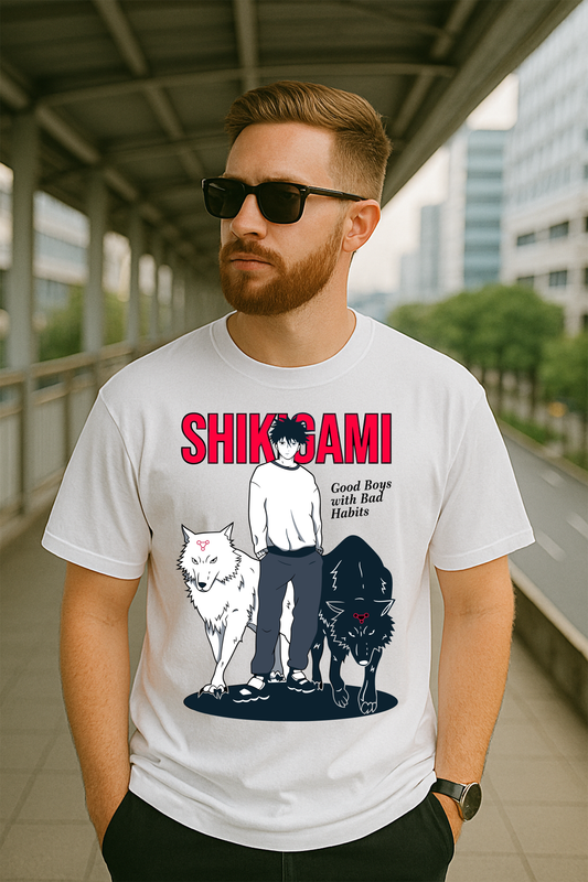 "Shikigami – Good Boys with Bad Habits" Oversized Anime T-Shirt