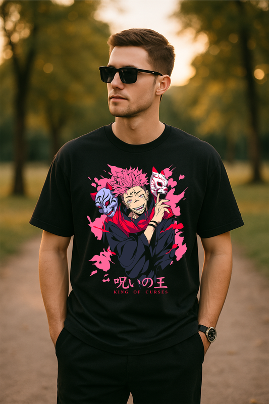 "King of Curses" Oversized Anime T-Shirt