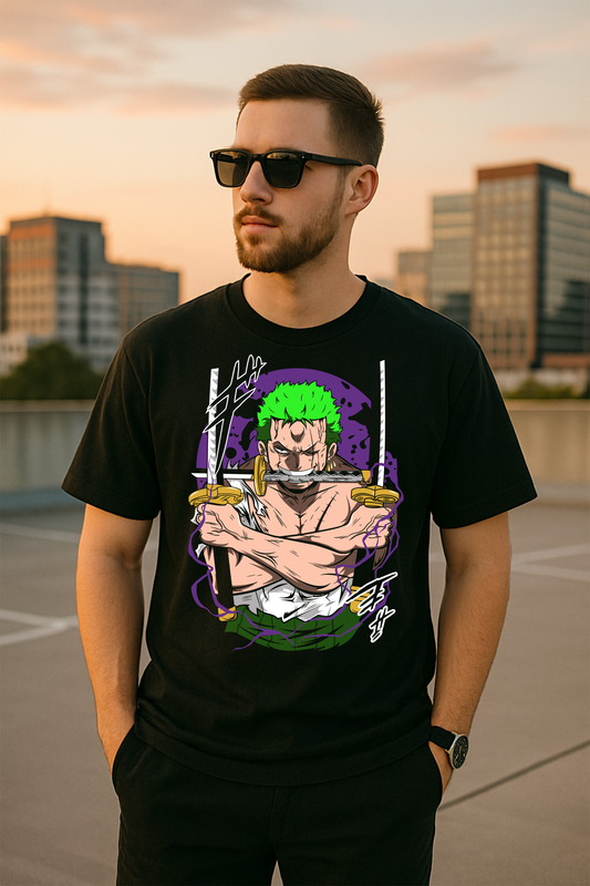 "Roronoa Zoro" Oversized Anime T-Shirt