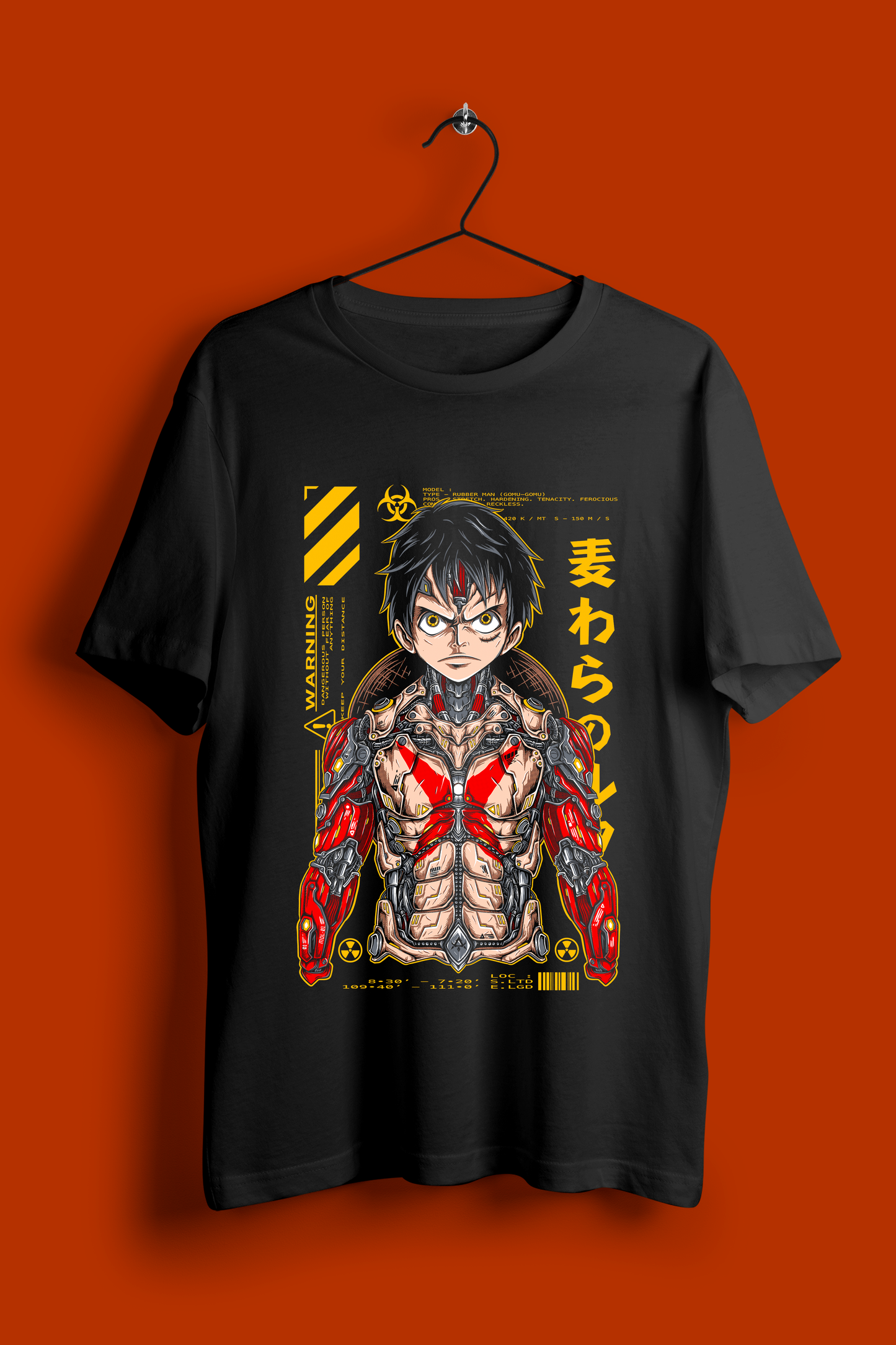 Bio-Enhanced Anime Warrior Tee Oversized