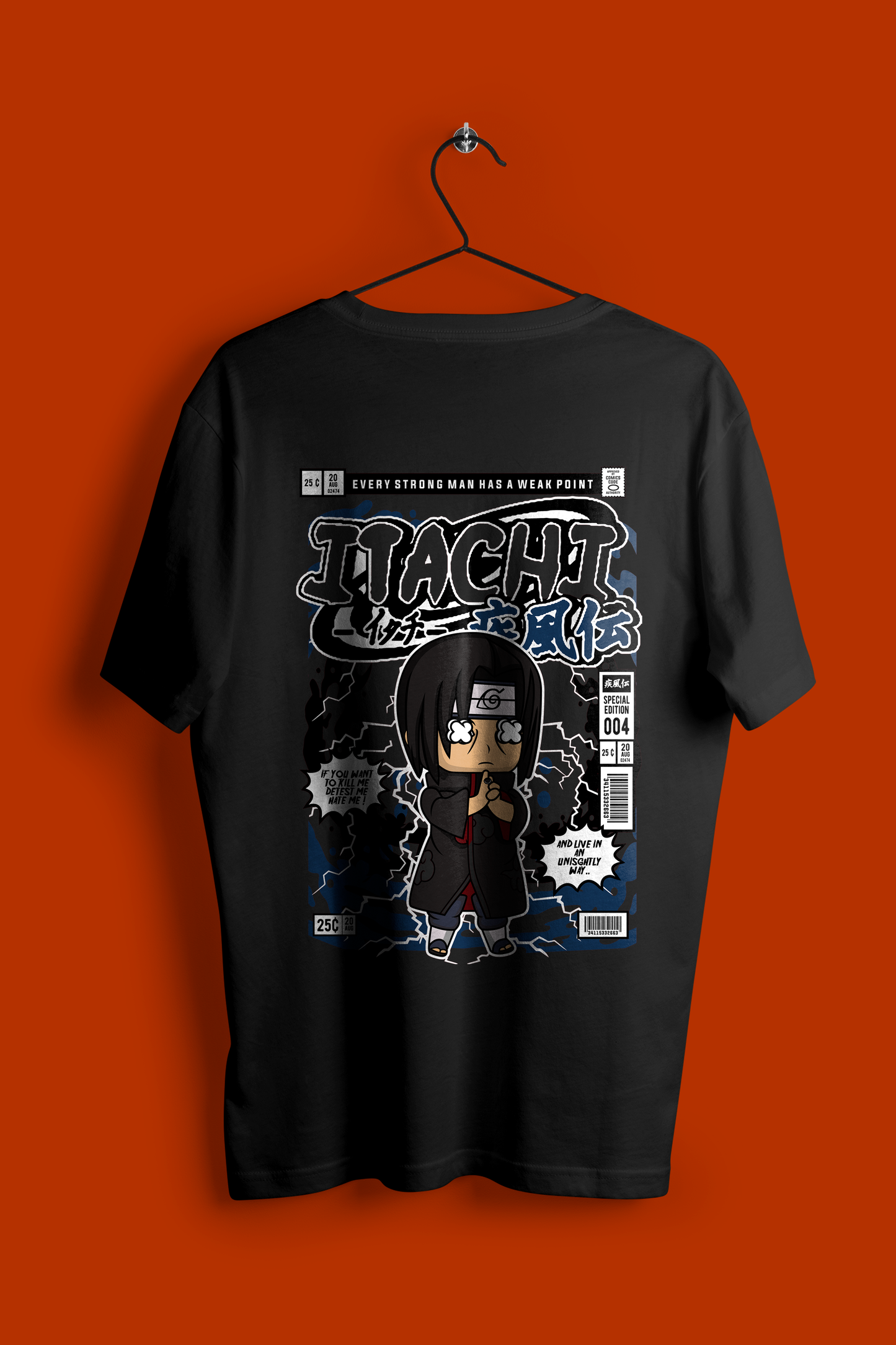 Itachi Uchiha Comic Style T-Shirt