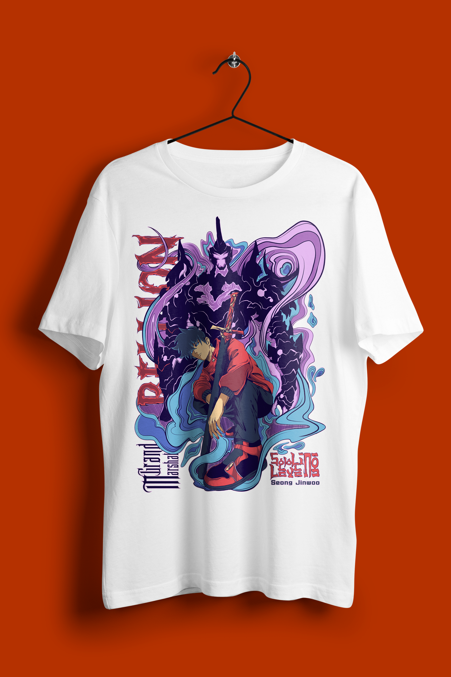 Shadow Monarch – Seong Jinwoo Oversized T-Shirt Solo Leveling Edition