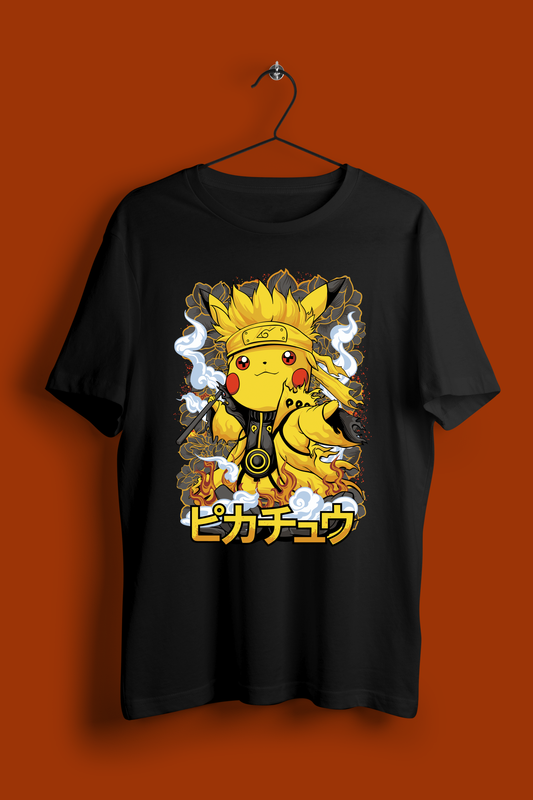 "Pikachu Ninja Mode" Oversized Anime T-Shirt
