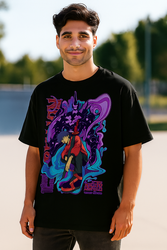 Shadow Monarch – Seong Jinwoo Oversized T-Shirt  Solo Leveling Edition