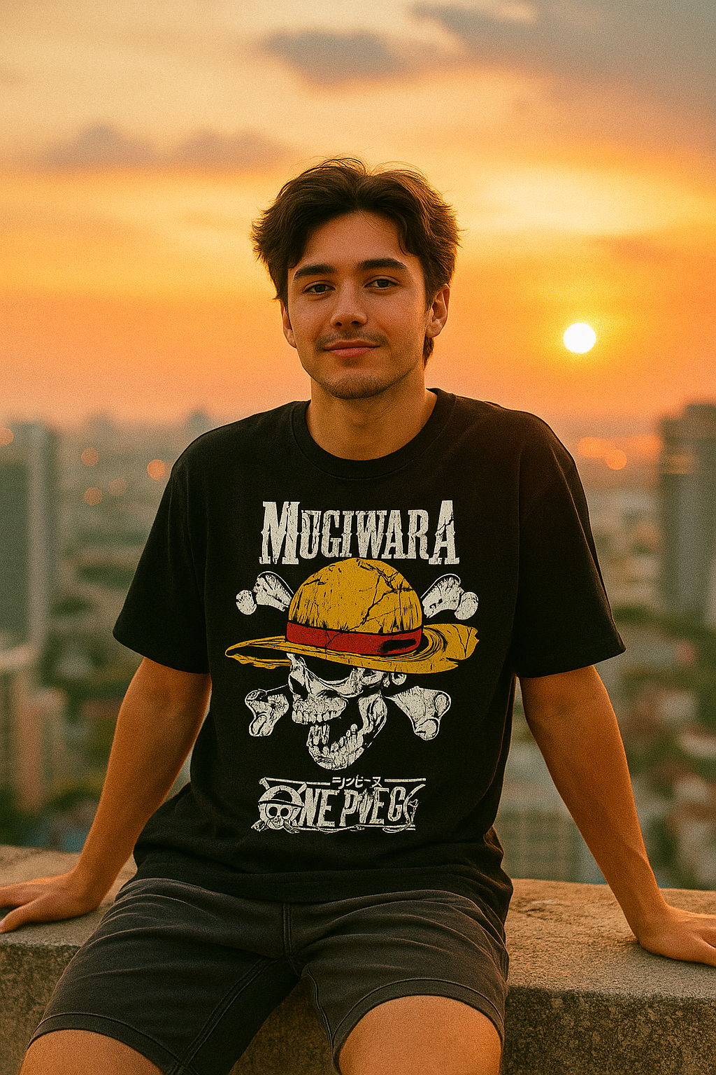 Oversized "Mugiwara" Skull Tee – One Piece