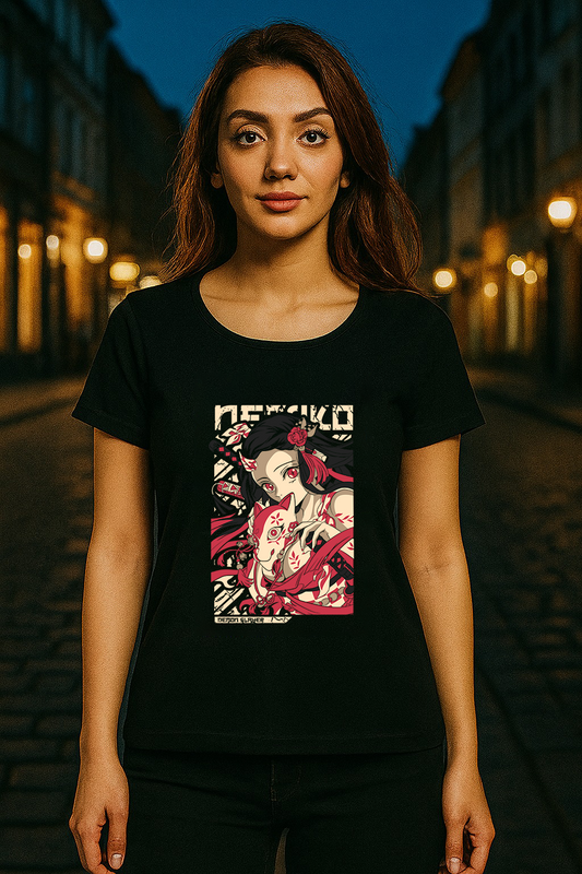 Nezuko Kimetsu No Yaiba T-Shirt – Black Edition